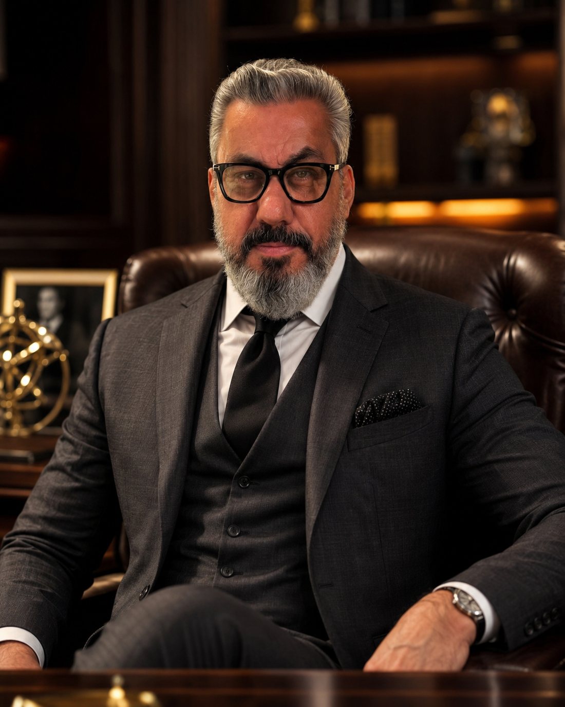Ali Almoosawi، استشاري الذكاء الاصطناعي والإنترنت، في مكتبه في الكويت